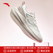 安踏（ANTA）飛夢丨女鞋跑步鞋夏季輕質(zhì)緩震跑鞋網(wǎng)面透氣女士戶外運動鞋子女 象牙白/藕灰/銀-1 36 (225mm) 36碼