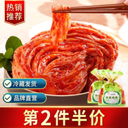 富爸爸韓式辣白菜泡菜清爽1000g 韓式料理下飯菜 延邊朝鮮族小菜2斤裝 泡菜 清爽泡菜1kg+拌桔梗150g