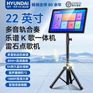 HYUNDAI現(xiàn)代點(diǎn)歌機(jī)2025新款雷石戶外移動點(diǎn)唱機(jī)家庭KTV觸摸屏卡拉OK一體機(jī)指北者電子閱譜讀譜器動態(tài)樂譜 22寸護(hù)眼屏點(diǎn)歌讀譜一體機(jī) 320G硬盤（可存6000首）