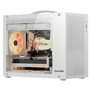 長(cháng)城（Great Wall）魅影M5W白色電腦機箱（鍍鋁提手/金屬面板/玻璃側板/MATX主板/5風(fēng)扇位/USB3.0/240水冷/5080顯卡）