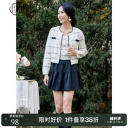 固執(zhí)（OBSTINATE）春季新款短款毛衣吊帶無袖針織衫女10831MY07939 米白色 S 160/80A