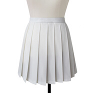 常規碼現貨批貨純色學(xué)生百折裙子JK百褶半身短裙裙 白色-百折裙 XS