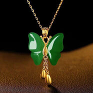 KZD老鳳凰一折優(yōu)惠快搶蝴蝶項煉吊墜精美時(shí)尚優(yōu)雅鎖骨煉閨蜜項 蝶舞翩翩綠蝴蝶吊墜O字煉4