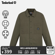 添柏嵐（Timberland）官方男裝襯衫式外套春季新款戶(hù)外休閑夾克|A6AV2 A6AV2A58/軍綠色 XL