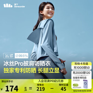 蕉下（beneunder）防曬衣女夏季25新款防紫外線防曬服升級披肩百搭A(yù)L118女士送禮 清煙藍(lán) L