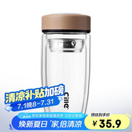 希樂玻璃杯 大容量雙層加厚泡茶杯 男女士商務茶水分離水杯 車載杯子