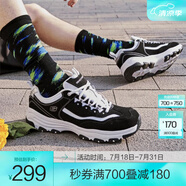 斯凱奇（Skechers）奧利奧熊貓鞋丨老爹鞋男經(jīng)典黑白復(fù)古春夏輕便潮流增高運(yùn)動(dòng)休閑鞋 BKW/黑色/白色 40