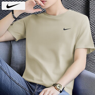 耐克（NIKE）短袖男士 25夏季新款運(yùn)動(dòng)服裝跑步速干衣純色休閑半袖透氣冰絲T恤 DV9840-251/曬圖退5 S （165/84A）