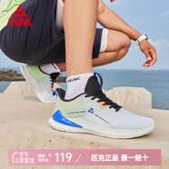 匹克跑步鞋男鞋2024秋冬新款網(wǎng)面透氣跑鞋休閑鞋減震男士運動鞋 大白/嫩綠-447 40