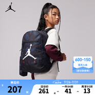 NIKE JORDAN 耐克AJ雙肩背包中學(xué)生書包水壺袋大學(xué)生書包 正黑色/喬丹紅 8/20【45*30*12cm 約16.2L】