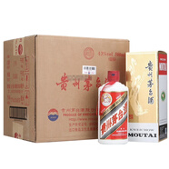 茅臺（MOUTAI）53度醬香型白酒 送禮 喜宴用酒 43度 500mL 6瓶 飛天茅臺【整箱】