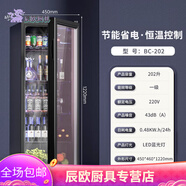 SMVP高端迷你小冰箱小型車載冰箱宿舍保鮮冷藏柜靜音節(jié)能 一級能效202L【全冷藏+藍光燈】破損包賠