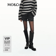 MO&Co.【NOIRxPLAYBOY聯(lián)名】MOCO牛仔短褲冬新品中低腰