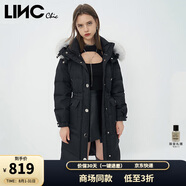 金羽杰冬季輕奢狐貍毛領(lǐng)羽絨服女長款直筒女士皮草羽絨派克服Y22808350