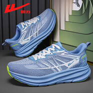 回力男鞋厚底網(wǎng)面鞋子透氣輕便休閑運動(dòng)鞋WBN1381 寶藍色    40   