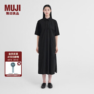 無(wú)印良品 MUJI IDEE 女式 套頭連衣裙 GA21CC2S 黑色 均碼