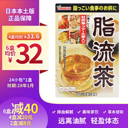 山本漢方製薬株式會(huì)社日本山本漢方脂流茶24包\/盒山本漢方堿性潤腸酵素茶酵素粉大麥茶 脂流茶1盒*24包（體驗(yàn)價(jià)）