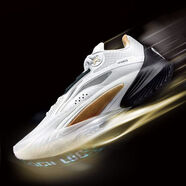 李寧閃擊10 穩定支撐 緩震回彈 防滑耐磨 透氣實(shí)戰比賽籃球鞋ABAT085 ABAT085-5 黑白 43