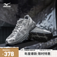 美津濃（MIZUNO）男女跑步運動鞋 緩震透氣 網(wǎng)面拼接 反光標(biāo)識 RACER S