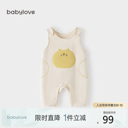 babylove寶寶背帶褲春秋外穿連體褲超萌可愛休閑長(zhǎng)褲洋氣嬰兒褲子