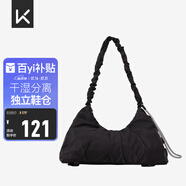 Keep瑜伽挎包健身包游泳包大容量手提包休閑單肩手提防水戶(hù)外包經(jīng)典黑