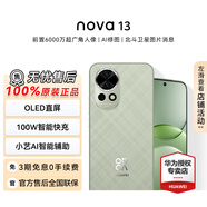 華為（HUAWEI）nova 13智能手機超廣角人像AI修圖北斗衛(wèi)星圖片消息【華為官方授權(quán)正品速發(fā)】 洛登綠 256GB 官方標配