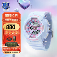 卡西歐（CASIO）手表女G-SHOCK和BABY-G系列運(yùn)動(dòng)石英表送女生禮物學(xué)生送人 BA-110FH-2A藍(lán)色款