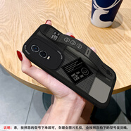 美齡美麗適用VIVOy76s手機保護殼腕帶個(gè)性笑臉y73t全包y36軟矽膠潮牌y78支架Y37男皮Y35套y100i女y200新款Y 黑色-護腕拼接格子笑臉 vivo Y20