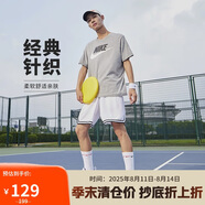 耐克(NIKE)春夏男短袖T恤 純棉 運(yùn)動休閑 經(jīng)典簡約AR5005-063調(diào)暗灰S