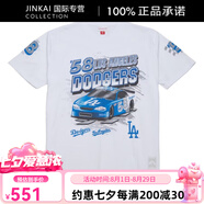 MLBMitchell&Nessx聯(lián)名款LosAngelesDodgersSpeedway印花寬松嘻哈純 白色 4XL