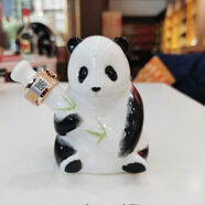 五糧濃香五糧液高端節日送禮 收藏擺柜 禮盒裝酒水 52度 125mL 1瓶 五糧液熊貓酒裸瓶 濃香型白酒