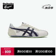 Onitsuka Tiger鬼塚虎RUNSPARK男女夏季復(fù)古舒適運(yùn)動(dòng)休閑鞋 米色/深藍(lán)色 37.5