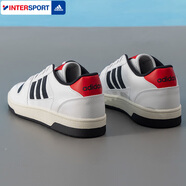 阿迪達斯（adidas）運動鞋男鞋 25夏季新款復(fù)古運動鞋低幫透氣休閑鞋耐磨籃球鞋板鞋 白/黑/紅/曬圖退10 42 （內(nèi)長260mm）