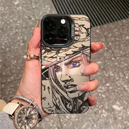 拉瑪?shù)?適用紅米K80pro手機(jī)殼REDMI K80男女動(dòng)漫新款時(shí)尚潮流防摔飆馬野郎磨砂手感二次元日系火爆 月光黑C-杰洛杰洛M+全屏膜 紅米K80