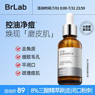 BRLAB杏仁酸水楊酸精華液50ml去閉口粉刺去角質(zhì)疏通收縮毛孔改善痘痘