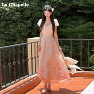 拉夏貝爾（La Chapelle）連衣裙法式印花連衣裙女夏2025新款今年流行收腰大擺A字裙 花色常規版160cm以上拍 L 110-120斤