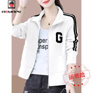 AEMAPE立領(lǐng)棒球服外套女開(kāi)衫2025春秋季新款寬松短款休閑運動(dòng) 白色 M 建議100斤以?xún)?
                                         title=