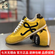 胤若沙香港潮牌男鞋2025春夏新款德訓(xùn)鞋百搭軟底韓版布面平底阿甘鞋子男 黃色 40