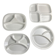 豐美特瓷三格盤(pán)四格餐盤(pán)學(xué)校學(xué)生食堂密胺餐具餐具餐盤(pán)員工商用分 彩色 P1406-12.5四格盤(pán)