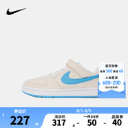 NIKE 耐克男女童休閑板鞋COURT BOROUGH魔術(shù)貼易穿脫兒童運動(dòng)童鞋低幫 DV5457-120 33.5 【建議腳長(cháng)21cm】