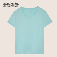 云思木想Ysimo-X摩登國風(fēng)2025夏季新款U型領(lǐng)基礎(chǔ)休閑T恤女13159 淺藍(lán)色 S
