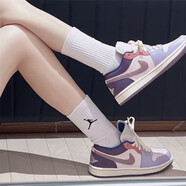 耐克（NIKE）【潮】Air Jordan aj1 Low女鞋板鞋低幫透氣休閑運動耐磨籃球鞋 DZ2768-651（粉紫） 36