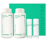 悅詩風吟（Innisfree）套裝綠茶水乳面霜綠茶籽精華套盒男女學生護膚品禮盒補水保濕平衡 綠茶水乳套裝【平衡水油】