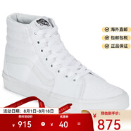 VANS范斯男鞋女鞋運(yùn)動(dòng)板鞋高幫球鞋經(jīng)典情侶款黑色春秋VN000TS9BJ41 白色VN000D5IW001=D5IW00 35