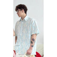 LXKP感情侶裝夏季法式甜美無(wú)袖連衣裙氣質(zhì)碎花長(zhǎng)裙度假風(fēng)一裙一 男襯衫 高質(zhì)量版 S