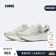 蓋世威（K·SWISS）跑鞋男女25夏季透氣新款百搭透氣耐磨防滑情侶款運動鞋減震鞋9469 156-溫布爾登白/純黑/夢幻銀 39