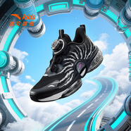 安踏兒童運動(dòng)鞋男大童鞋2025秋季新款旋鈕氣墊緩震UFO7.0天眼6.0跑鞋 【UFO7.0】5583黑-10 42