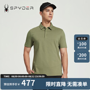 SPYDERSPYDER新品男子URBAN LIFE日常休閑運動商務(wù)POLO衫24MR447M 橄欖綠 XL