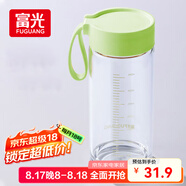 富光清然玻璃杯 高硼硅玻璃水杯子 女生便攜牛奶咖啡高顏值茶杯480ml