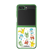 三星（SAMSUNG）Z Flip5手機殼原裝智能主題保護殼個(gè)性手機套后殼保護套透明硬殼 韓國進(jìn)口POKMON系列